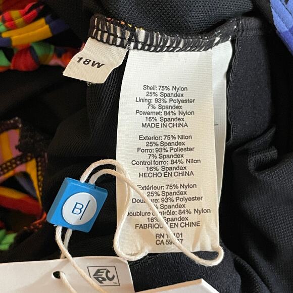 Bleu Rod Beattie Women's Night Safari Lace Down Swimsuit multi 18W - Picture 9 of 10